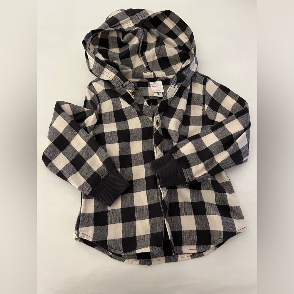 Hanna Andersson Plaid Flannel with Hood